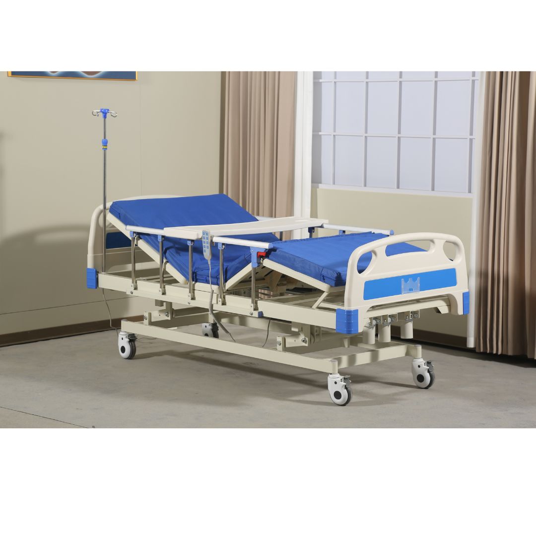 Electric hospital bed setup